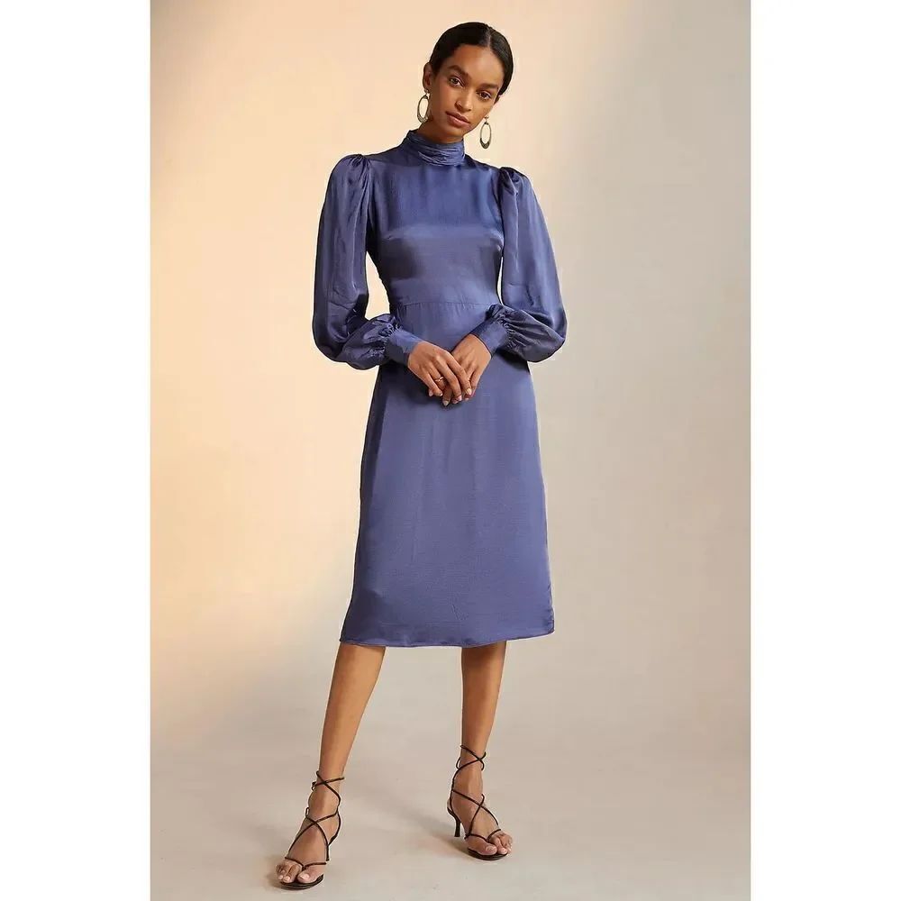Anthropologie - Open-Back Midi Dress Hutch Size 2